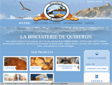 Tablet Screenshot of biscuiteriedequiberon.com